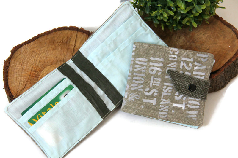 Porte-cartes pour homme en toile recyclée – Image 4