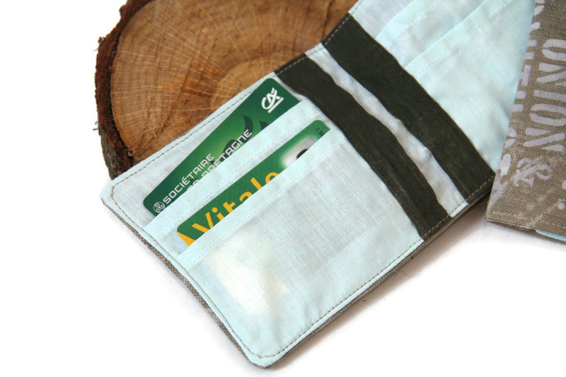 Porte-cartes pour homme en toile recyclée – Image 5