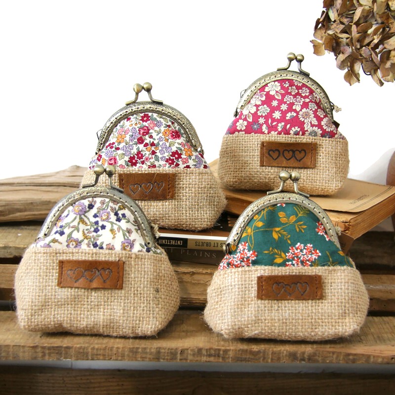 Purse Fermoir Porte Monnaie Vintage Porte-monnaie Femme En