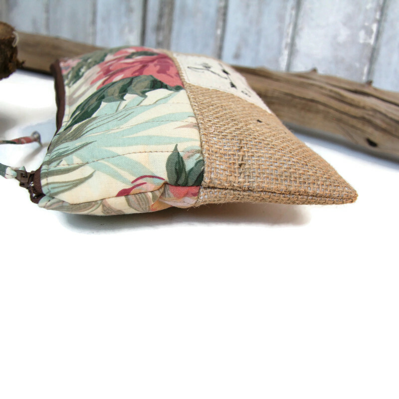 Pochette cotons fleuris et toile de jute – Image 6
