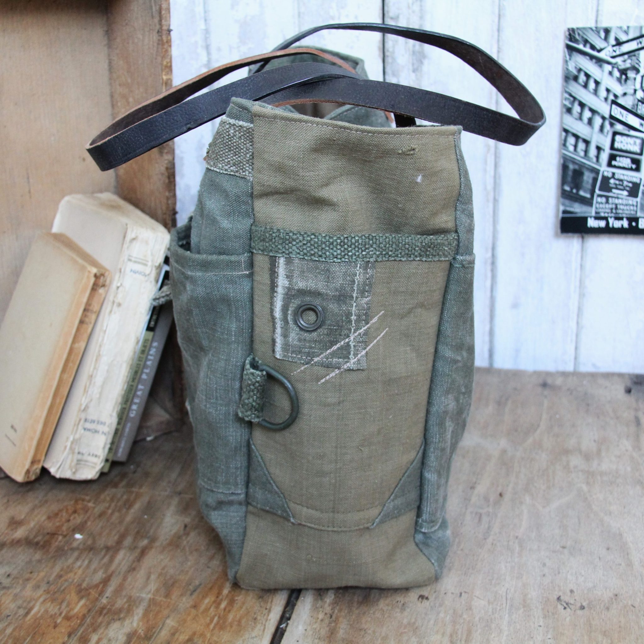Sac cabas durable pour femme et homme en toile militaire – Image 4