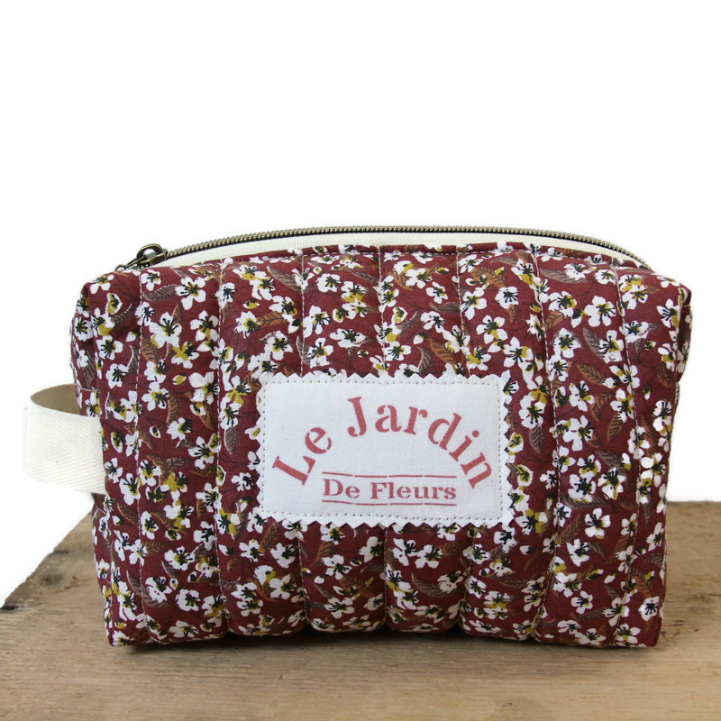 Trousse detoilette femme artisanale