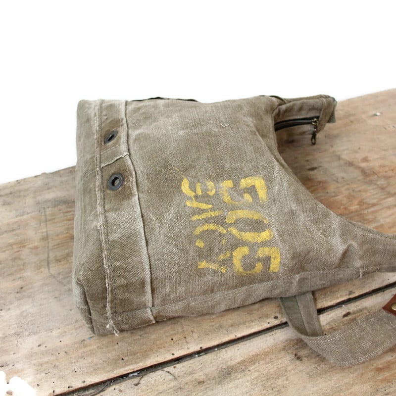 Sac bandoulière femme éco-responsable en toile recyclée – Image 4