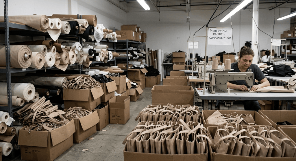 Atelier de couture qui montre les dérive de la fast fashion