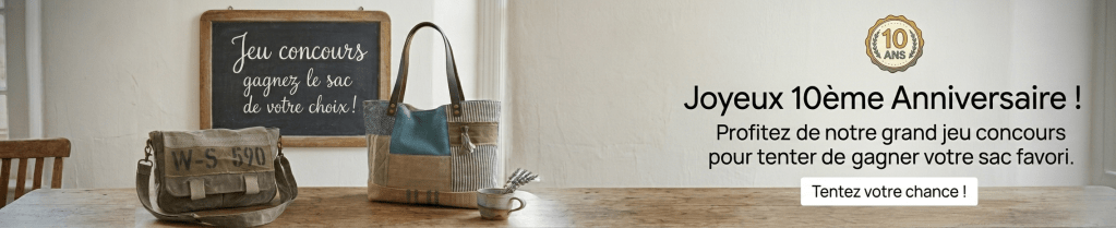 Anniverssaire Pleasant Home, gagnez le sac de votre choix