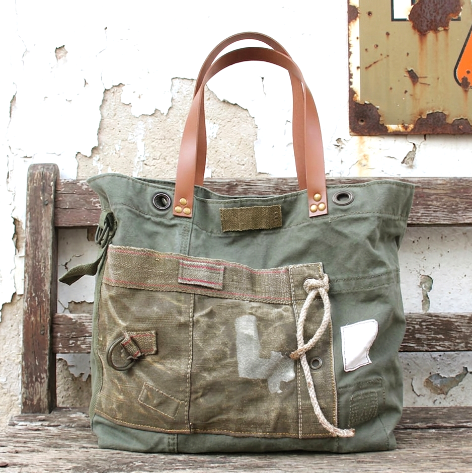 grand sac homme toile militaire