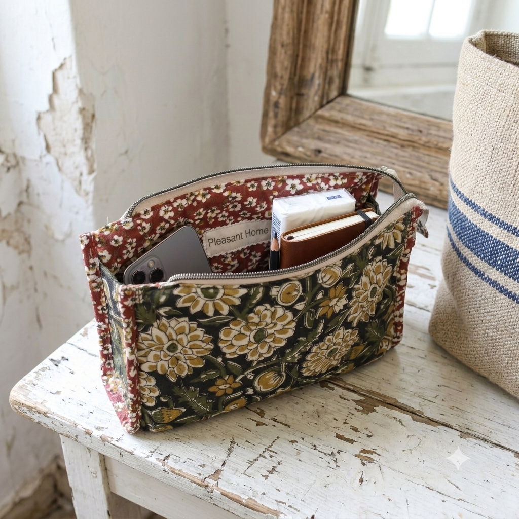 Pochette pour garder les essentiels ( lunettes, portable...) dans un sac à main