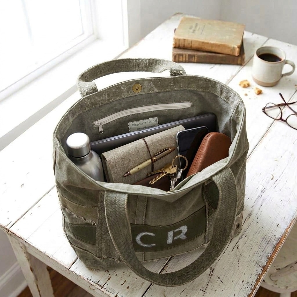 Grand sac femme pour le quotidien en toile